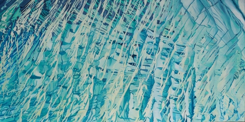 Water 4 by Anne Blenker | Acrylic and Gel Medium on Canvas Water 4